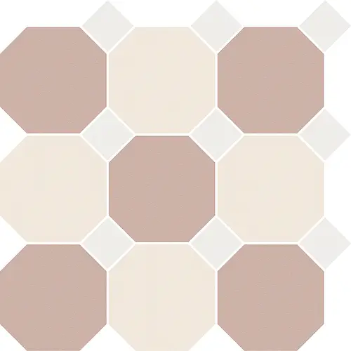 CE.SI. Ceramica, Full Body, BicoloreSuRete/Octagon_Agata|Sodio_9.85x9.85/Fluoro_3,5x3,5